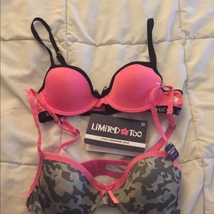 Two Limited Too Bras 32 A